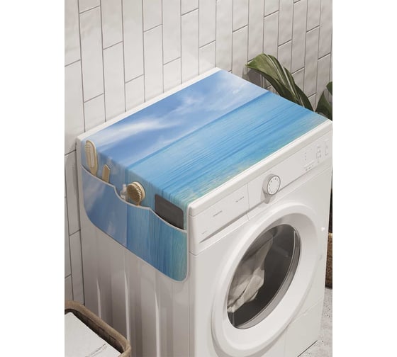 Органайзер для хранения Ambesonne "Тихий горизонт" на стиральную машину, 45x120 см, cwm_10220 1