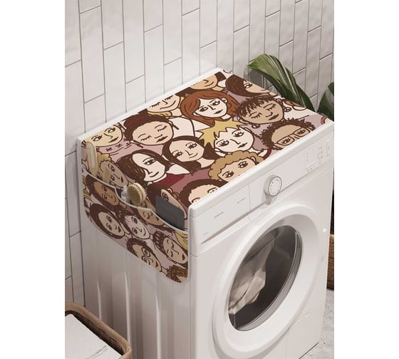 Органайзер для хранения Ambesonne "Женское разнообразие" на стиральную машину, 45x120 см, cwm_205041 1