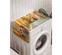 Органайзер для хранения Ambesonne "Велосипедная улица" на стиральную машину, 45x120 см, cwm_11774