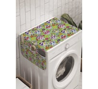 Органайзер для хранения Ambesonne "Цветочный кошмар" на стиральную машину, 45x120 см, cwm_10088