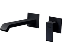 Смеситель для раковины Cezares однорычажный, с донным клапаном, исполнение черный матовый PORTA-BLI2-NOP