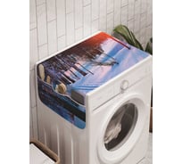 Органайзер для хранения Ambesonne "Лесной мороз" на стиральную машину, 45x120 см, cwm_10860