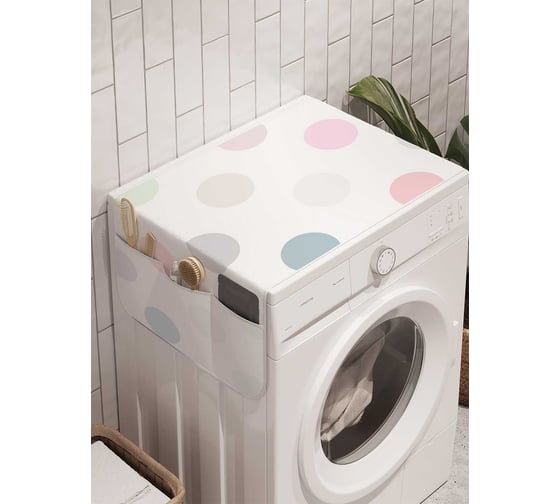 Органайзер для хранения Ambesonne "Падающие шары" на стиральную машину, 45x120 см, cwm_16398 1