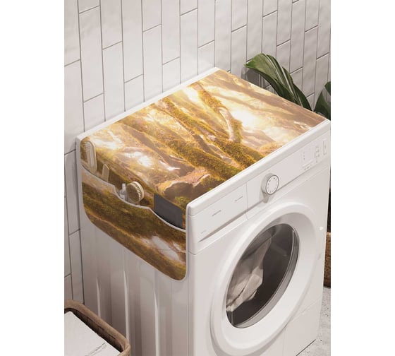 Органайзер для хранения Ambesonne "Лес во мху" на стиральную машину, 45x120 см, cwm_16280 1