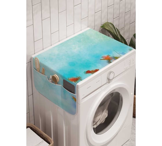 Органайзер для хранения Ambesonne "Ромашково поле" на стиральную машину, 45x120 см, cwm_21177 1