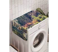 Органайзер для хранения Ambesonne "Река, прячущаяся за лесами" на стиральную машину, 45x120 см, cwm_16177
