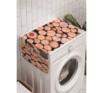 Органайзер для хранения Ambesonne "Свежие полена" на стиральную машину, 45x120 см, cwm_20361