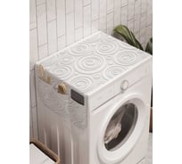 Органайзер для хранения Ambesonne "Мраморные спирали" на стиральную машину, 45x120 см, cwm_20798