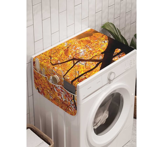 Органайзер для хранения Ambesonne "Осеннее солнце" на стиральную машину, 45x120 см, cwm_20662 1