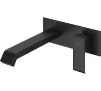 Смеситель для раковины Cezares однорычажный, с донным клапаном, исполнение черный матовый PORTA-BLI-NOP