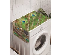 Органайзер для хранения Ambesonne "В окружении павлинов" на стиральную машину, 45x120 см, cwm_12573