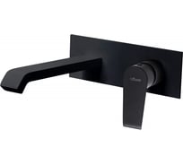 Смеситель для раковины Cezares однорычажный, с донным клапаном, исполнение черный матовый NAUTIC-BLI-NOP