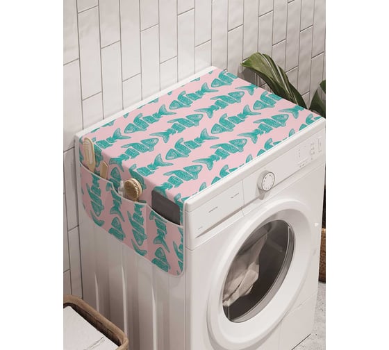 Органайзер для хранения Ambesonne "Много половин" на стиральную машину, 45x120 см, cwm_164376 1