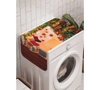 Органайзер для хранения Ambesonne "Праздничный уют" на стиральную машину, 45x120 см, cwm_20077