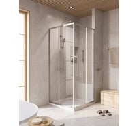 Душевой уголок Cezares отделка Глянцевый хром RELAX-304-A-2-90-C-CR