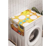Органайзер для хранения Ambesonne "Винтажные круги" на стиральную машину, 45x120 см, cwm_16388
