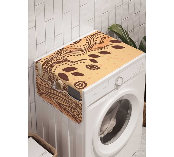 Органайзер для хранения Ambesonne "Расписанное дерево" на стиральную машину, 45x120 см, cwm_16037 1