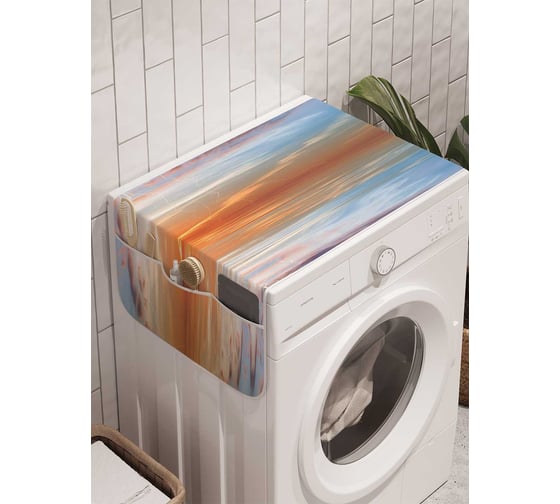 Органайзер для хранения Ambesonne "Отражение молнии" на стиральную машину, 45x120 см, cwm_16328