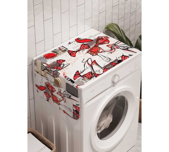 Органайзер для хранения Ambesonne "Девушки любят" на стиральную машину, 45x120 см, cwm_21055 1