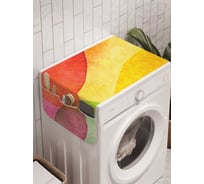 Органайзер для хранения Ambesonne "Красочная иллюзия" на стиральную машину, 45x120 см, cwm_16357