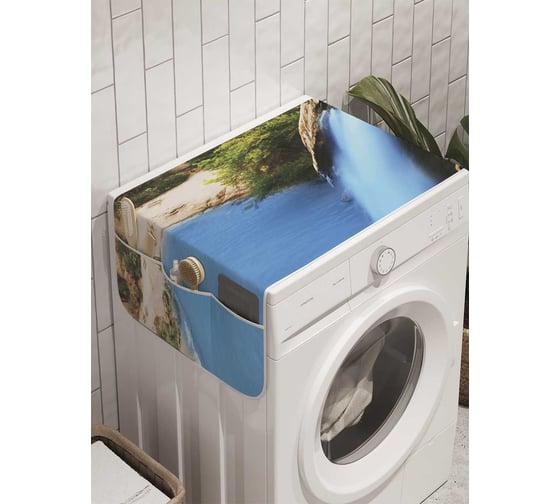 Органайзер для хранения Ambesonne "Тонкий водопад в каньоне" на стиральную машину, 45x120 см, cwm_10100 1