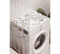 Органайзер для хранения Ambesonne "Технологический мир" на стиральную машину, 45x120 см, cwm_22248