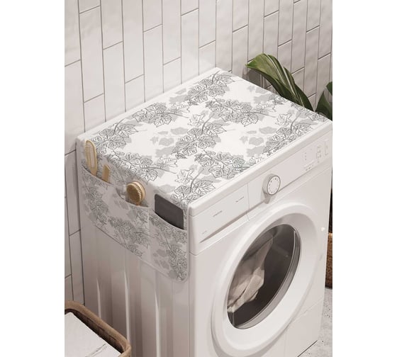 Органайзер для хранения Ambesonne "Природная гармония" на стиральную машину, 45x120 см, cwm_20881 1