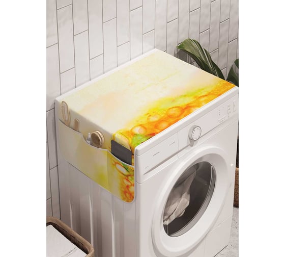 Органайзер для хранения Ambesonne "Море цветов" на стиральную машину, 45x120 см, cwm_21161 1