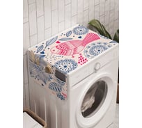 Органайзер для хранения Ambesonne "Птичьи секреты" на стиральную машину, 45x120 см, cwm_30189