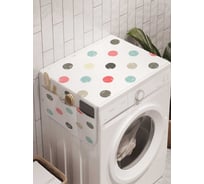 Органайзер для хранения Ambesonne "Радужный горошек" на стиральную машину, 45x120 см, cwm_16393