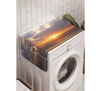 Органайзер для хранения Ambesonne "Одинокий камень на пляже" на стиральную машину, 45x120 см, cwm_15025