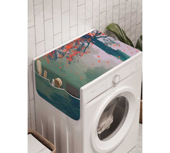 Органайзер для хранения Ambesonne "Манящее дерево" на стиральную машину, 45x120 см, cwm_12910