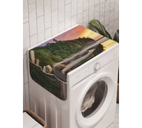 Органайзер для хранения Ambesonne "Береговая река" на стиральную машину, 45x120 см, cwm_16171