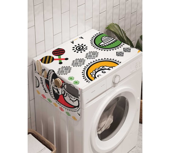 Органайзер для хранения Ambesonne "Все о Мексике" на стиральную машину, 45x120 см, cwm_20613 1