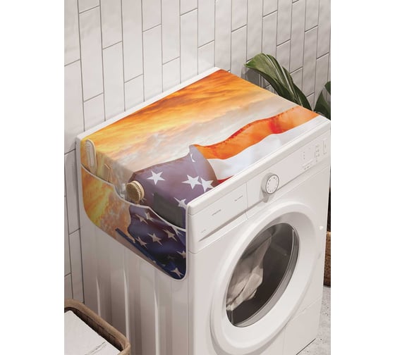 Органайзер для хранения Ambesonne "Государственный флаг" на стиральную машину, 45x120 см, cwm_20686 1