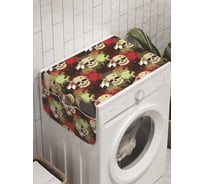 Органайзер для хранения Ambesonne "Муха на черепе" на стиральную машину, 45x120 см, cwm_10087