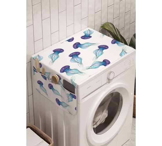 Органайзер для хранения Ambesonne "Танец медуз" на стиральную машину, 45x120 см, cwm_12947 1