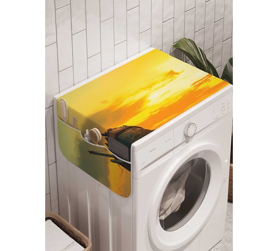 Органайзер для хранения Ambesonne "Яркий закат" на стиральную машину, 45x120 см, cwm_20538 1
