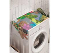 Органайзер для хранения Ambesonne "Круг динозавров" на стиральную машину, 45x120 см, cwm_12661