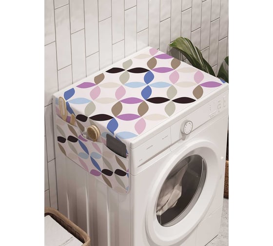Органайзер для хранения Ambesonne "Иллюзии с кругами" на стиральную машину, 45x120 см, cwm_20790 1