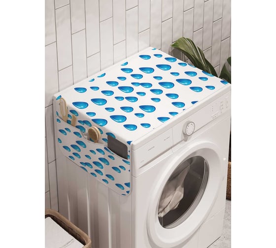 Органайзер для хранения Ambesonne "Прохладный дождь" на стиральную машину, 45x120 см, cwm_20510