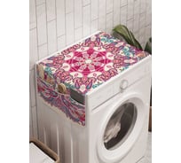 Органайзер для хранения Ambesonne "Цветочный орнамент" на стиральную машину, 45x120 см, cwm_16077