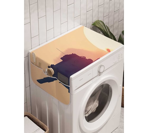 Органайзер для хранения Ambesonne "Закат войны" на стиральную машину, 45x120 см, cwm_20151 1