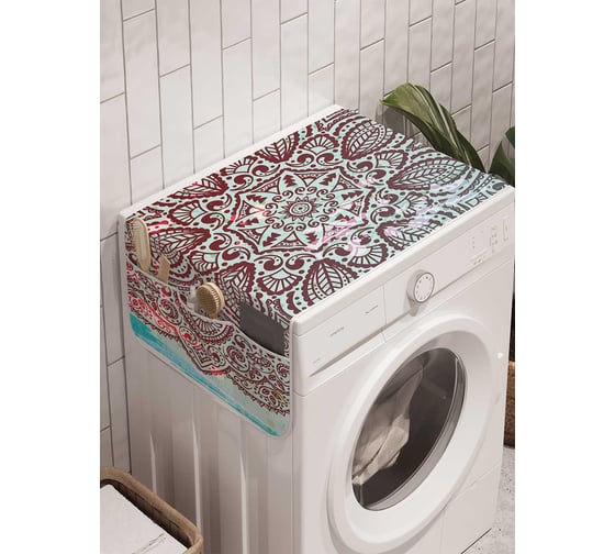 Органайзер для хранения Ambesonne "Ретро фантазии" на стиральную машину, 45x120 см, cwm_21185