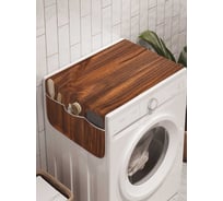 Органайзер для хранения Ambesonne "Древесная текстура" на стиральную машину, 45x120 см, cwm_20394
