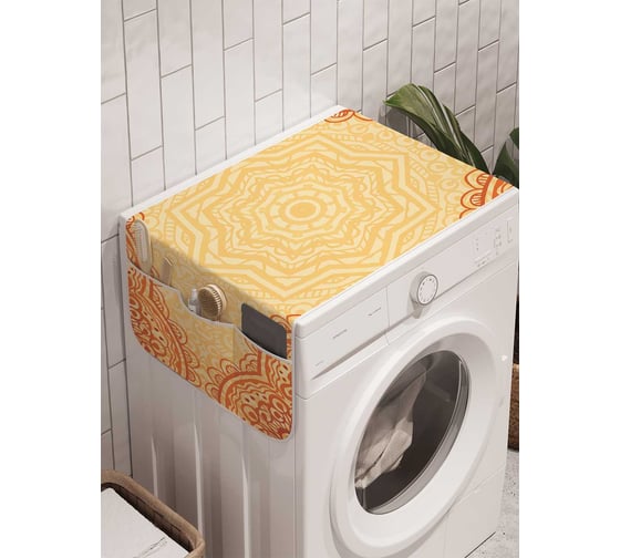 Органайзер для хранения Ambesonne "Комбинация узоров" на стиральную машину, 45x120 см, cwm_16062 1