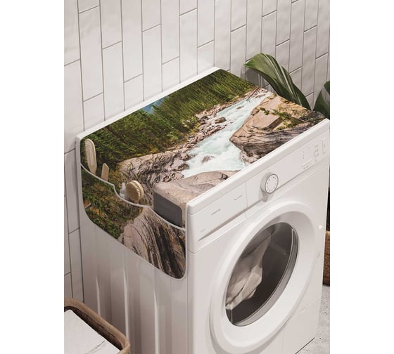 Органайзер для хранения Ambesonne "Зимняя природа" на стиральную машину, 45x120 см, cwm_20746 1