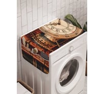 Органайзер для хранения Ambesonne "Книжные часы" на стиральную машину, 45x120 см, cwm_15863