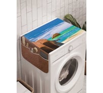 Органайзер для хранения Ambesonne "Дивные постройки" на стиральную машину, 45x120 см, cwm_16105