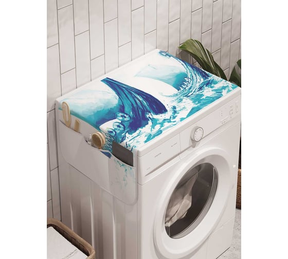 Органайзер для хранения Ambesonne "Призрачные корабли" на стиральную машину, 45x120 см, cwm_20158 1